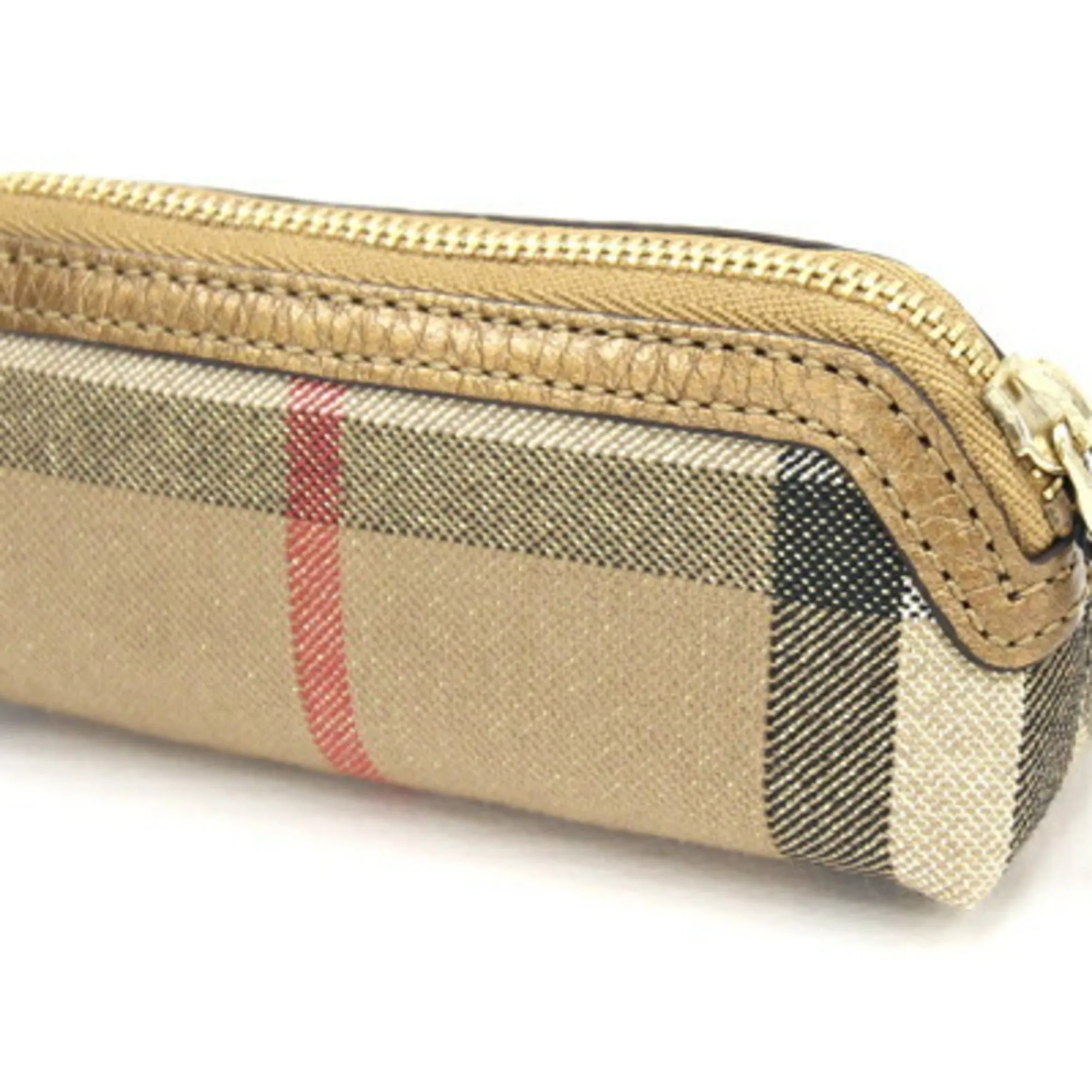 Burberry  Canvas Leather Pouch (Pre-Owned)
