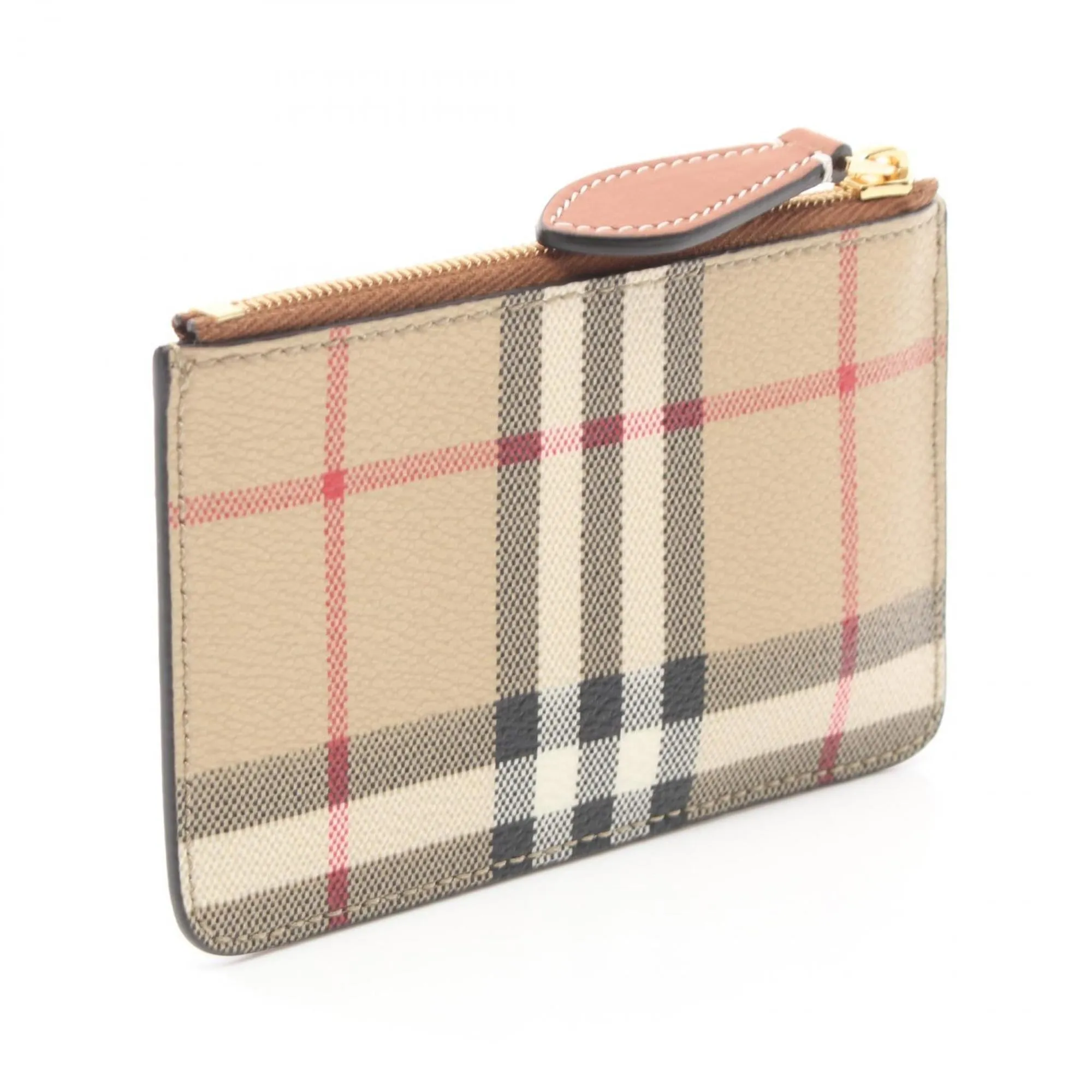 Burberry   Coated Canvas Leather Coin Purse/Coin Case (Pre-Owned)