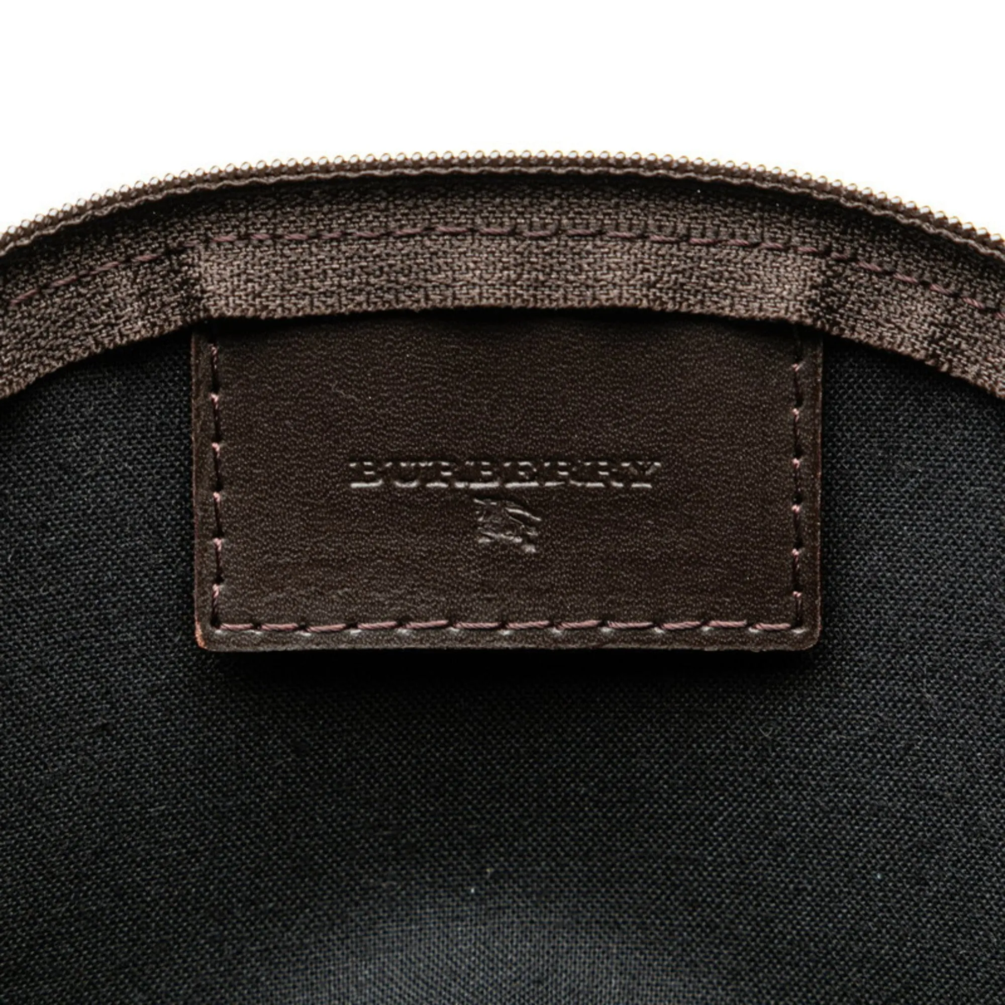 Burberry  Pvc Leather Pouch (Pre-Owned)