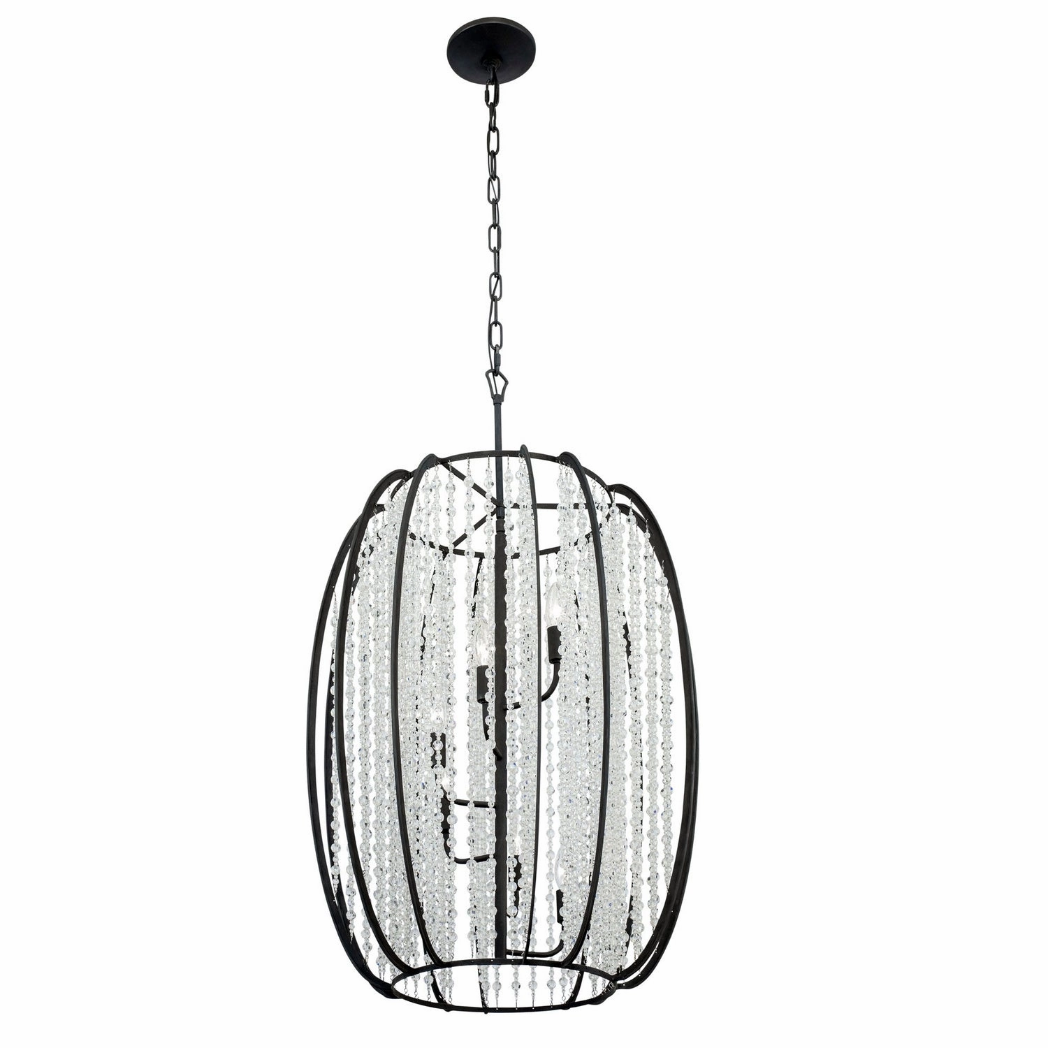 Caesar Six Light Foyer Pendant Carbon Cheap Ceiling Lights available