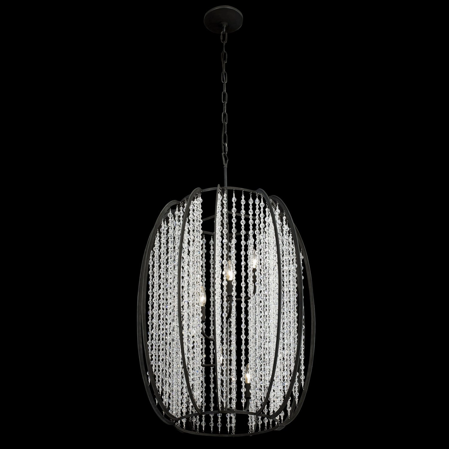 Caesar Six Light Foyer Pendant Carbon Cheap Ceiling Lights available