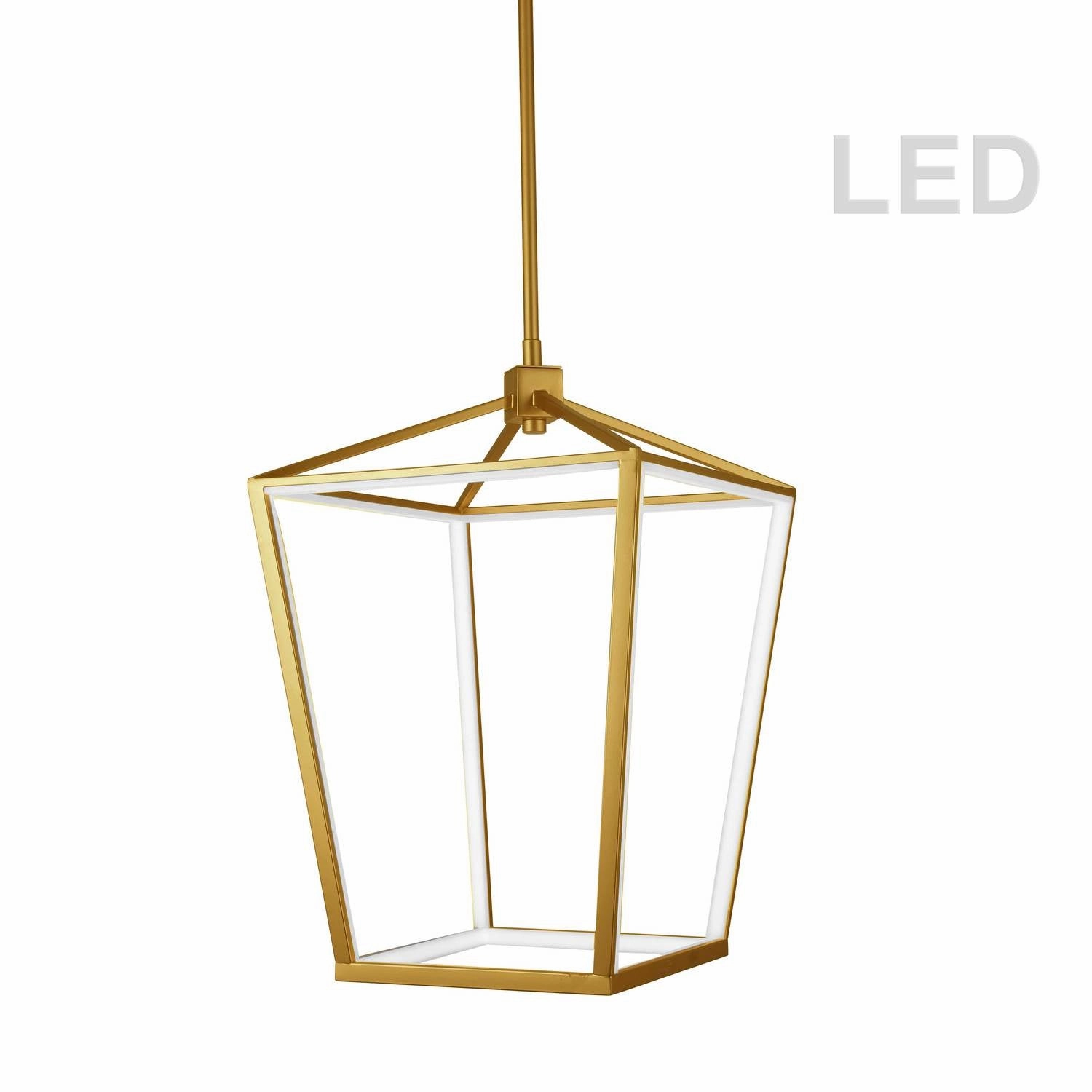 Cage LED Pendant Aged Brass Ceiling Lights Lighting cheap deals