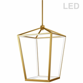 Cage LED Pendant Aged Brass Ceiling Lights Lighting cheap deals