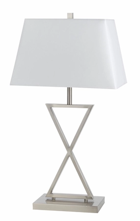 Cal Lighting BO-2580TB  Table Lamp Lamp Pewter, Nickel, Silver Sale on Modern Lamps