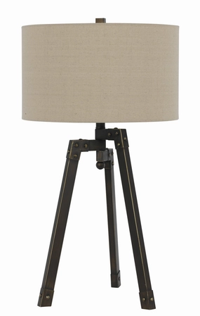 Cal Lighting BO-2626TB Tripod One Light Table Lamp Lamp Bronze / Dark Sale on Modern Lamps