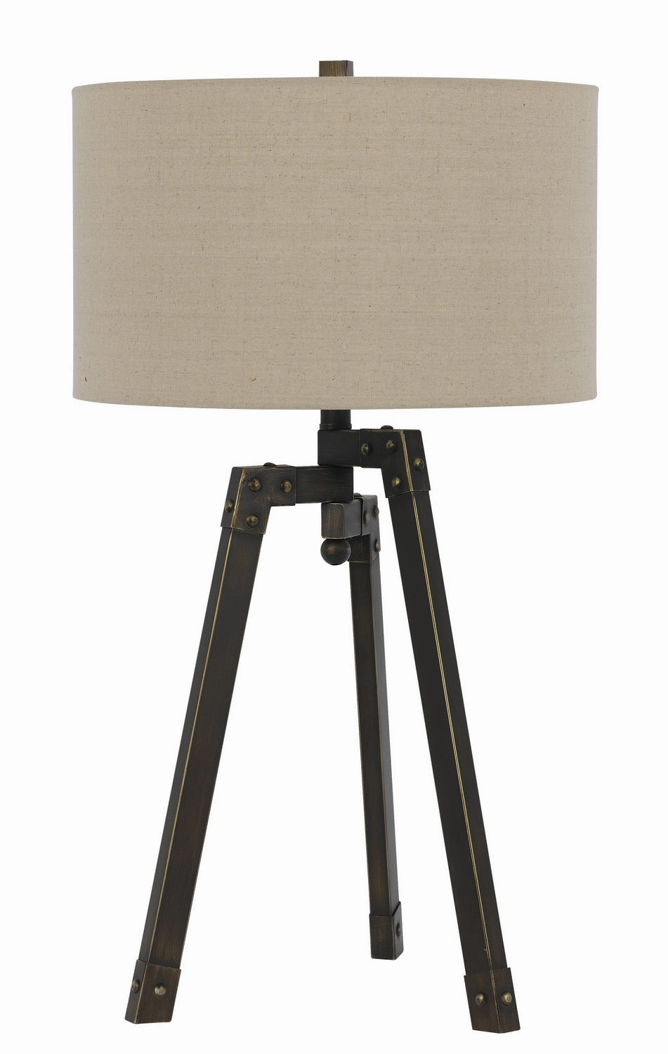Cal Lighting BO-2626TB Tripod One Light Table Lamp Lamp Bronze / Dark Sale on Modern Lamps