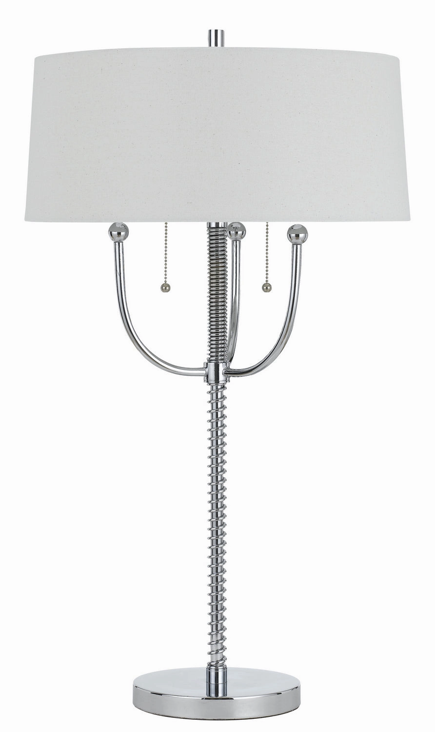 Cal Lighting BO-2742TB  Two Light Table Lamp Lamp Chrome Sale on Modern Lamps