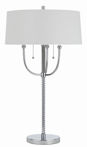 Cal Lighting BO-2742TB  Two Light Table Lamp Lamp Chrome Sale on Modern Lamps