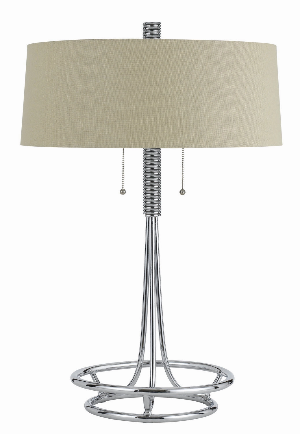 Cal Lighting BO-2744TB  Two Light Table Lamp Lamp Chrome Sale on Modern Lamps