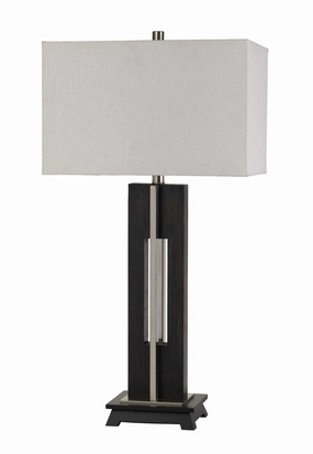 Cal Lighting BO-2896TB Glenview One Light Table Lamp Lamp Black Sale on Modern Lamps