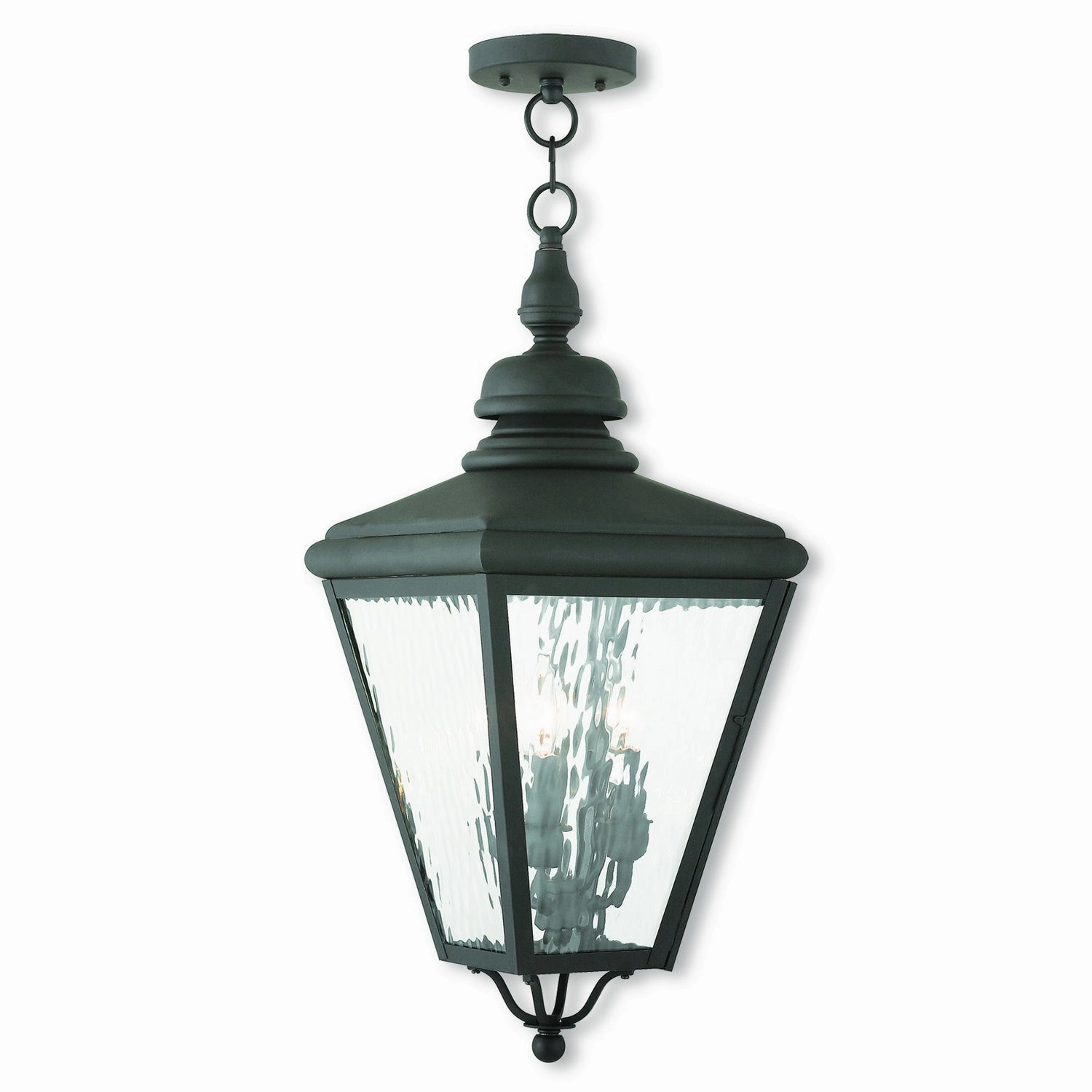 Cambridge Three Light Outdoor Pendant Black Outdoor Hanging Lights Lighting value pack