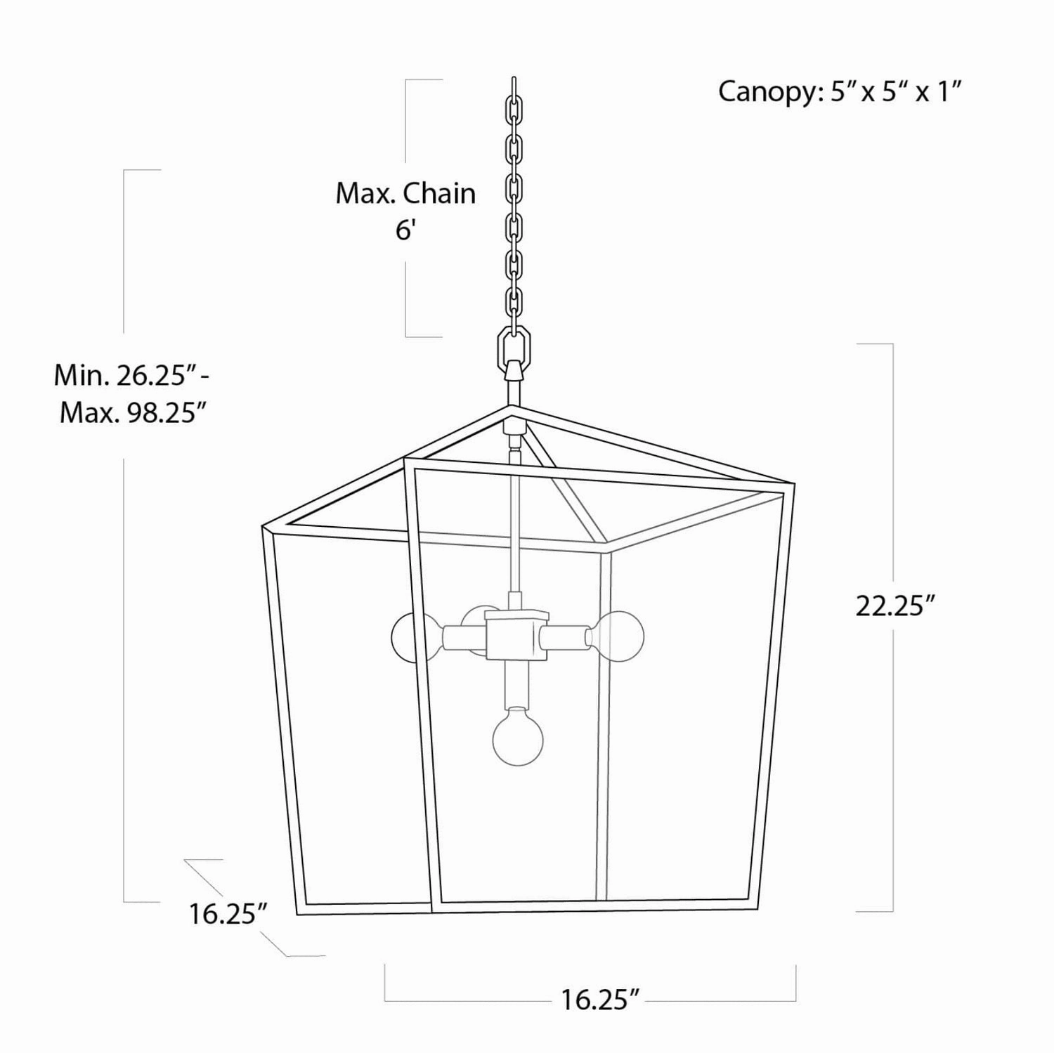 Camden Five Light Lantern Natural Brass Ceiling Light Fixtures on sale