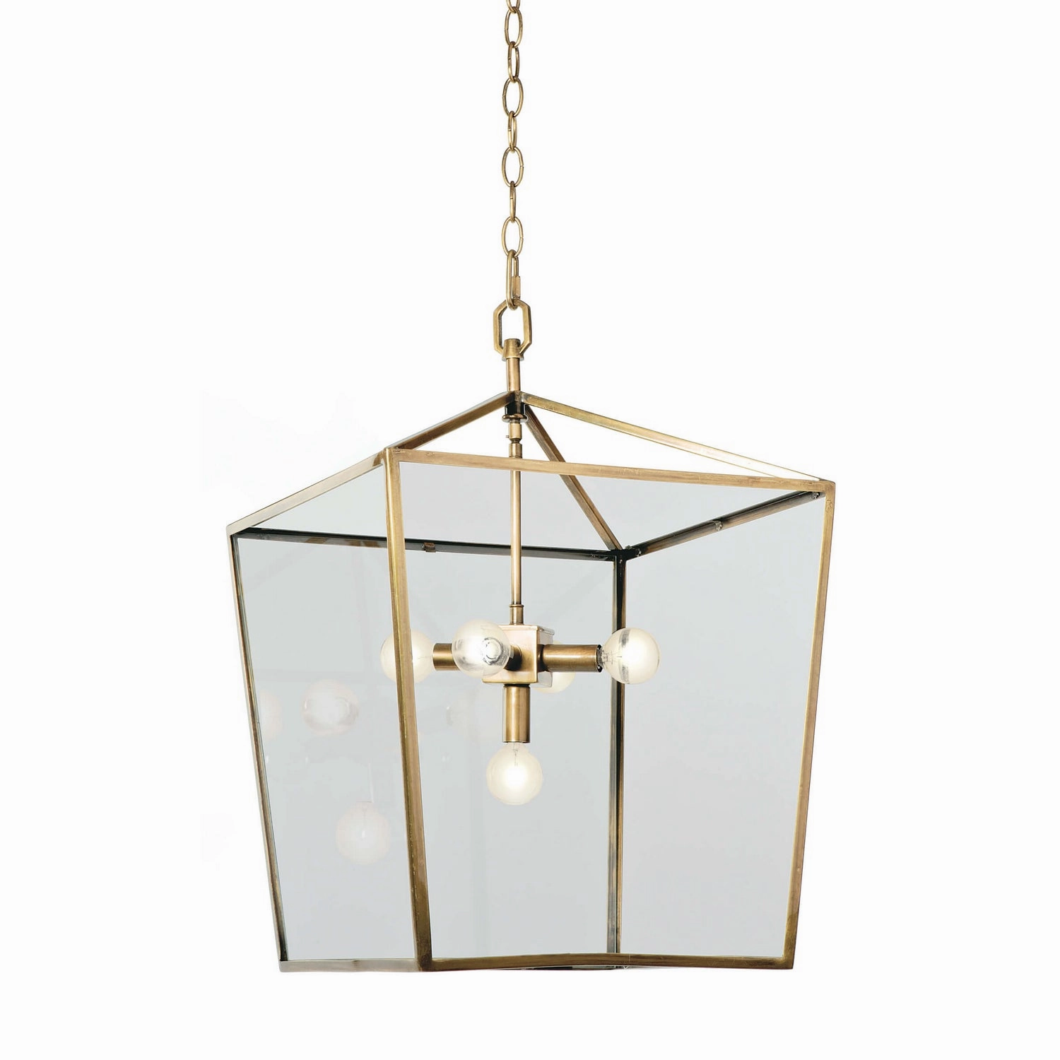 Camden Five Light Lantern Natural Brass Ceiling Lights Lighting free shipping