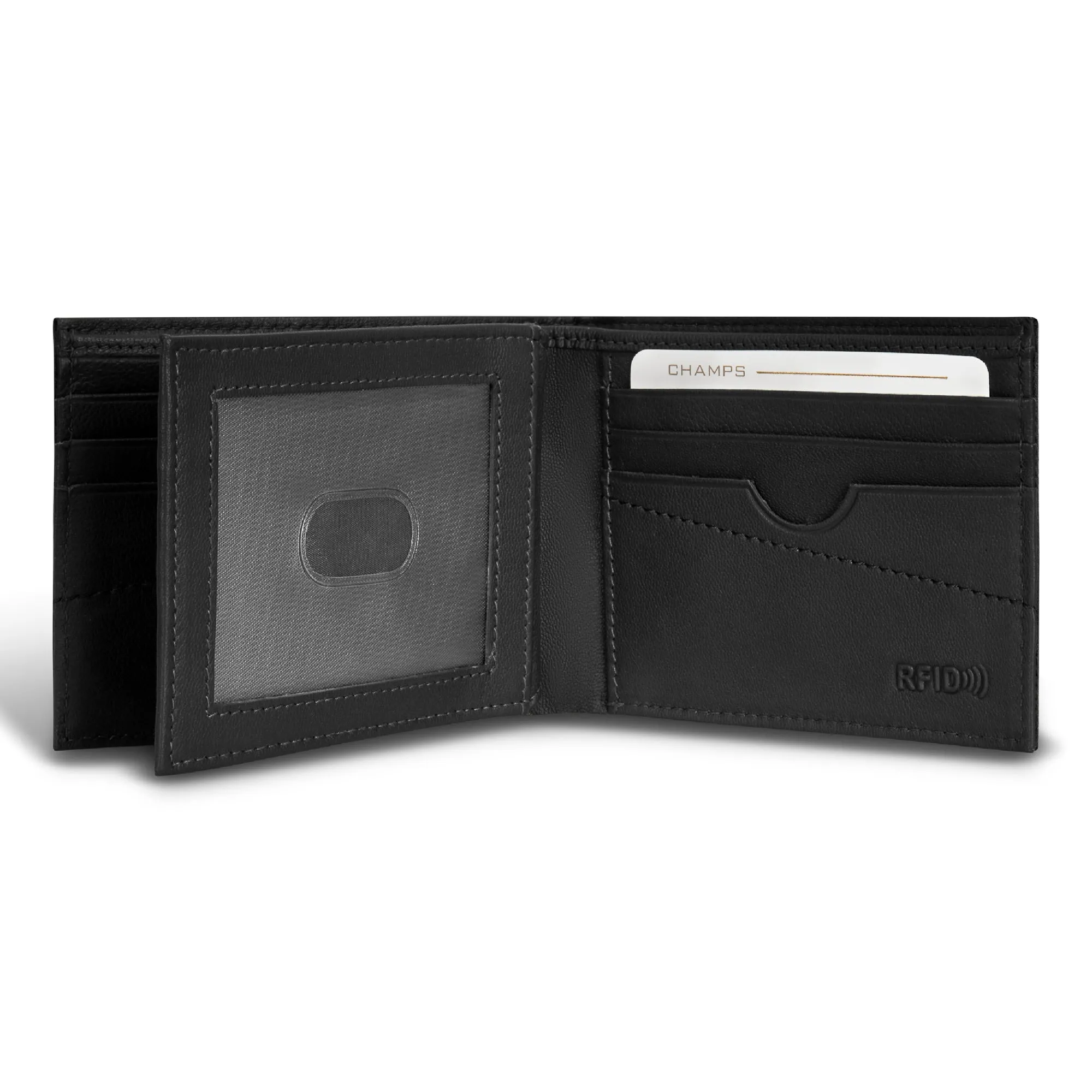 Camo / Leather Center Wing Wallet