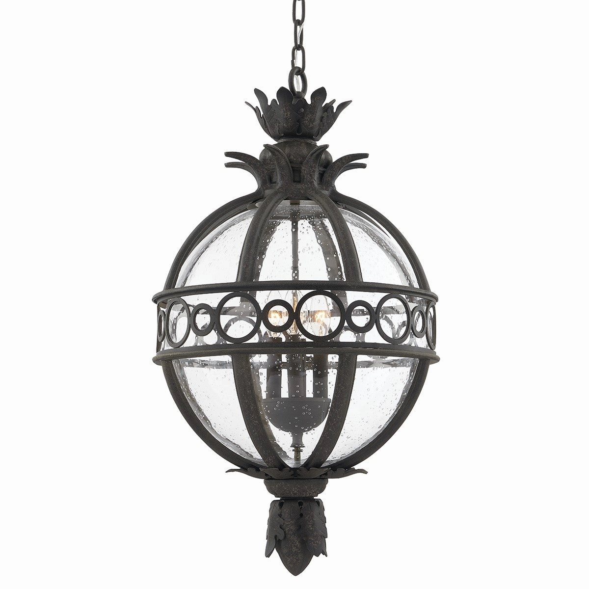 Campanile Four Light Hanging Lantern French Iron Outdoor Hanging Lights Lighting on sale