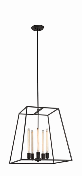 Candor Five Light Chandelier Rusty Black Ceiling Lights Lighting discount price