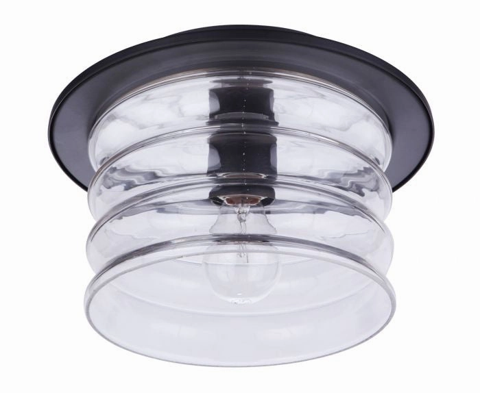 Canon One Light Outdoor Flush Mount Midnight Outdoor Ceiling Lights on sale
