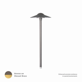Canopy LED Area Light Bronze On Brass Outdoor Path Lights Lighting buy now