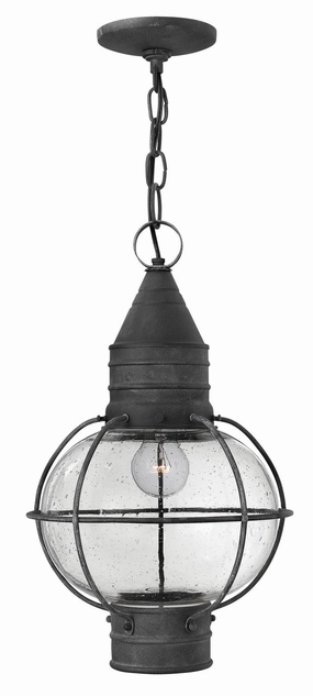 Cape Cod LED Hanging Lantern Aged Zinc Outdoor Hanging Lights Lighting value pack