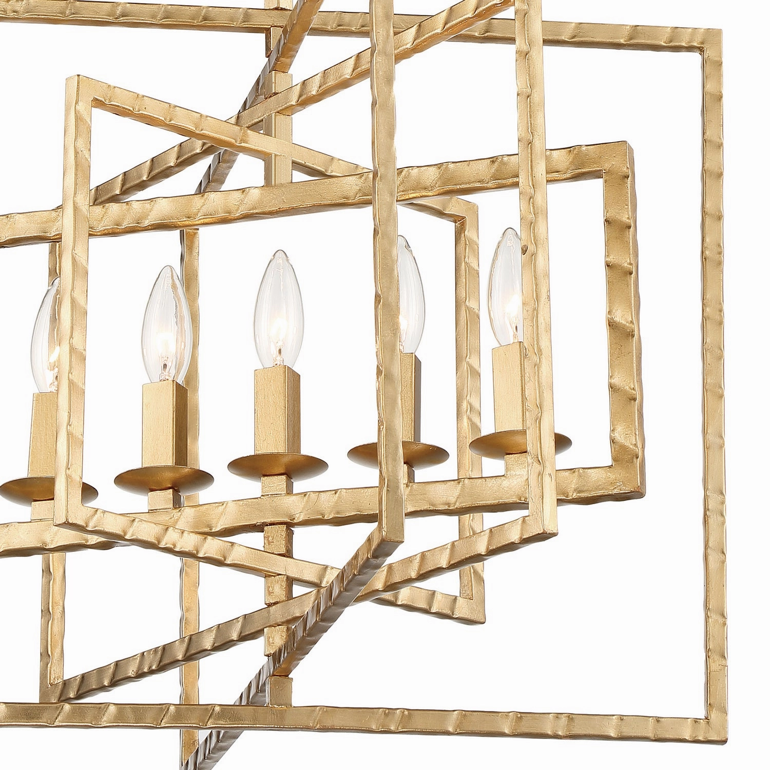 Capri Five Light Chandelier Antique Gold Designer Ceiling Lights for less