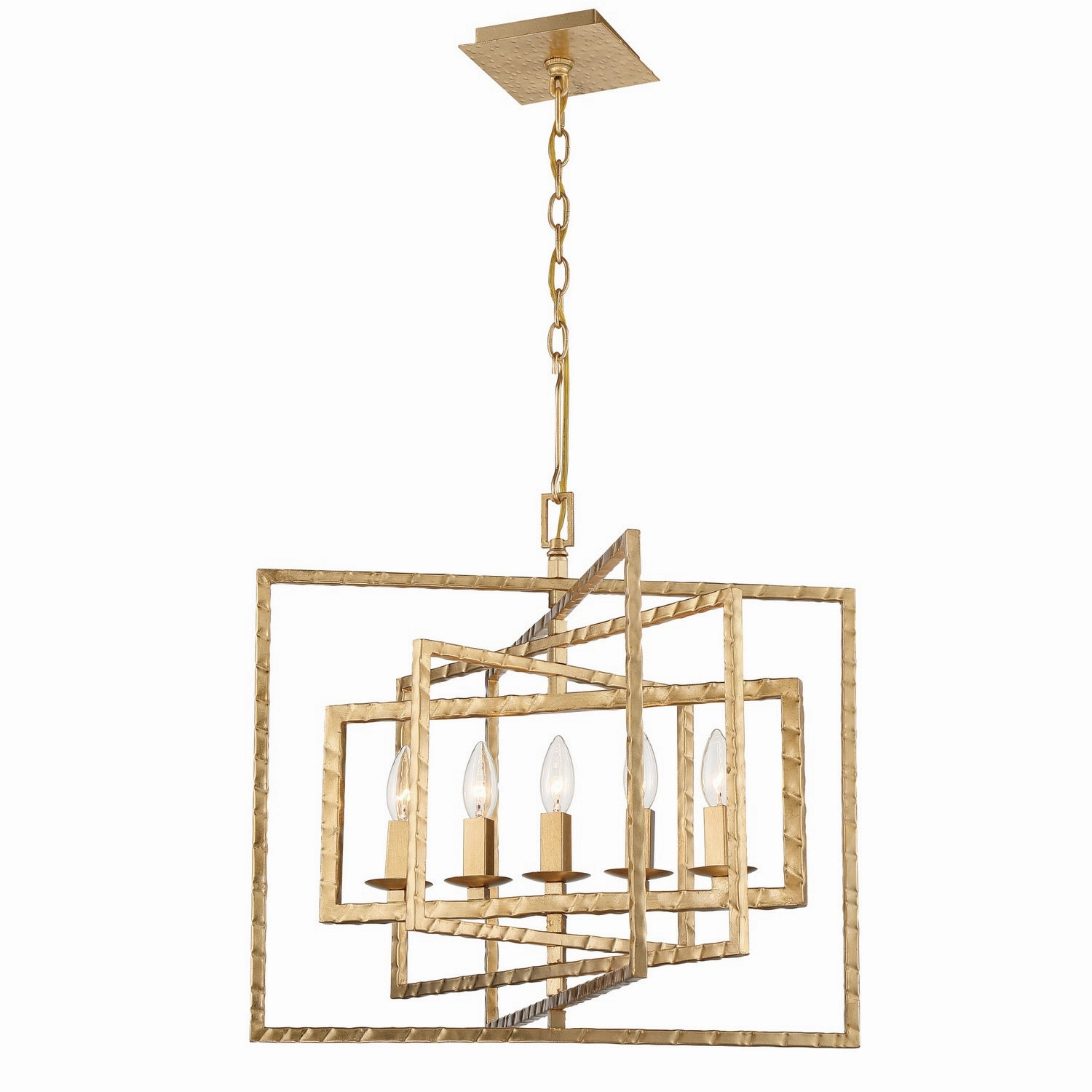 Capri Five Light Chandelier Antique Gold Ceiling Lights Lighting outlet store