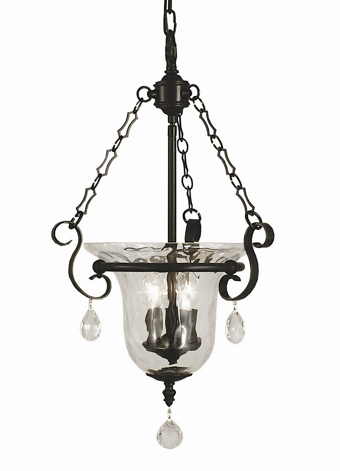 Carcassonne Three Light Foyer Chandelier Matte Black Ceiling Lights Lighting discount price
