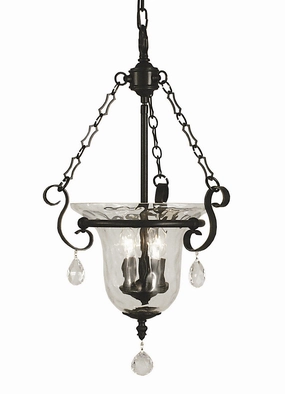 Carcassonne Three Light Foyer Chandelier Matte Black Ceiling Lights Lighting discount price