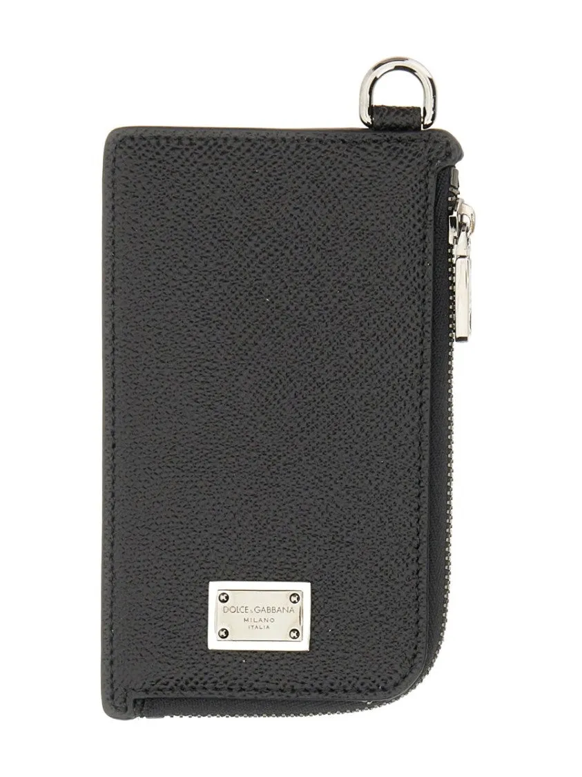 Card Holder With Logo Plaque