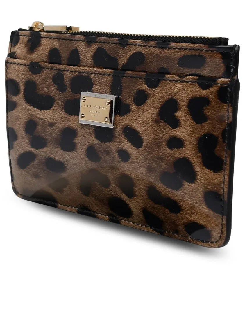 Card Holder Zip Leo