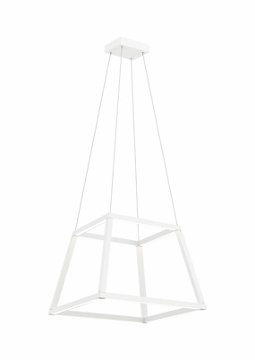 Carlington LED Chandelier Matte White Ceiling Lights Lighting cheap deals