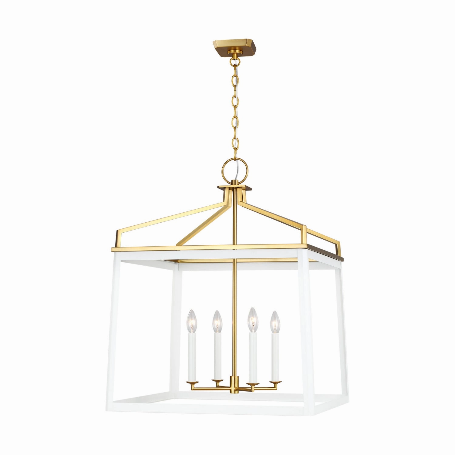 Carlow Four Light Lantern Matte White Ceiling Lights Lighting free shipping