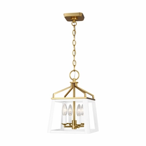 Carlow Four Light Lantern Matte White Ceiling Lights Lighting free shipping