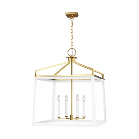 Carlow Four Light Lantern Matte White Ceiling Lights Lighting free shipping