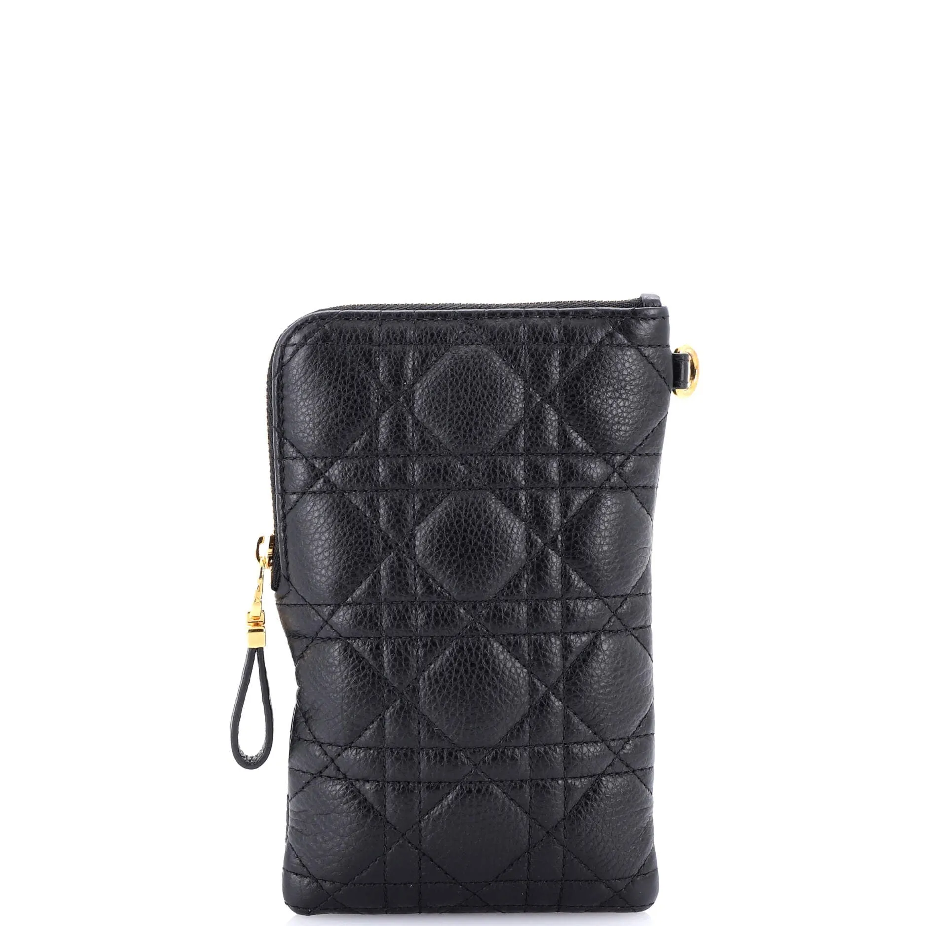 Caro Multifunctional Pouch Cannage Quilt Calfskin