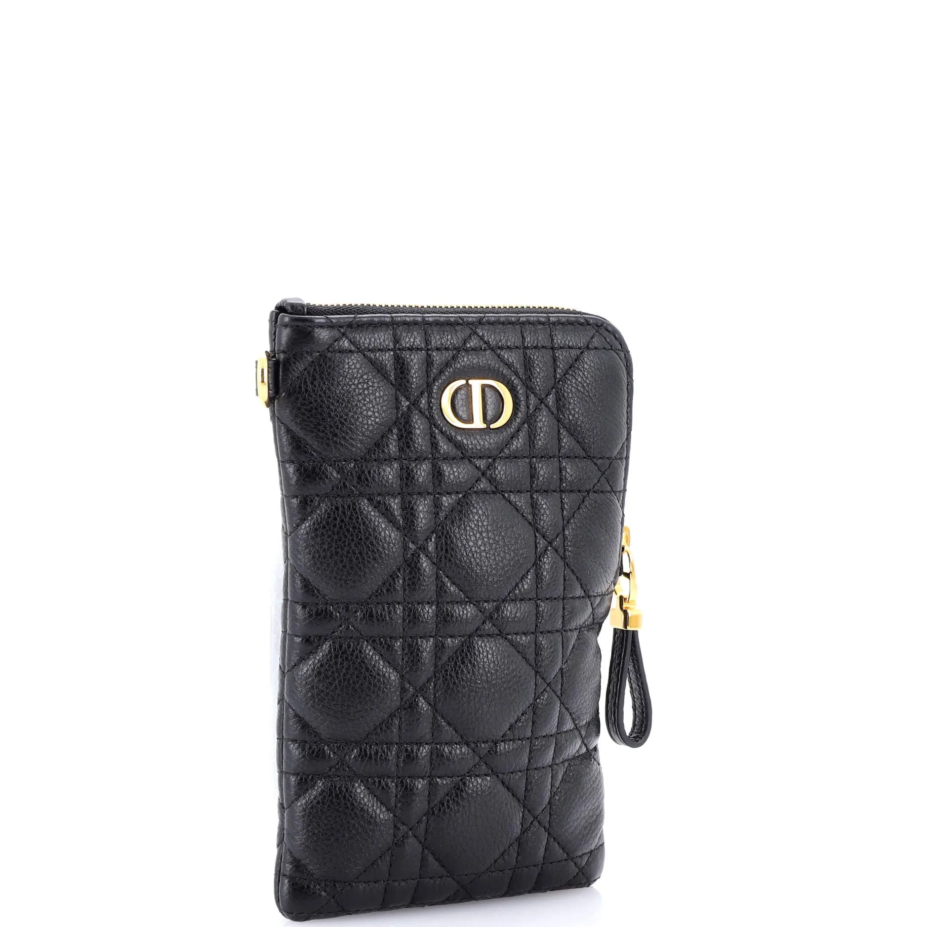 Caro Multifunctional Pouch Cannage Quilt Calfskin