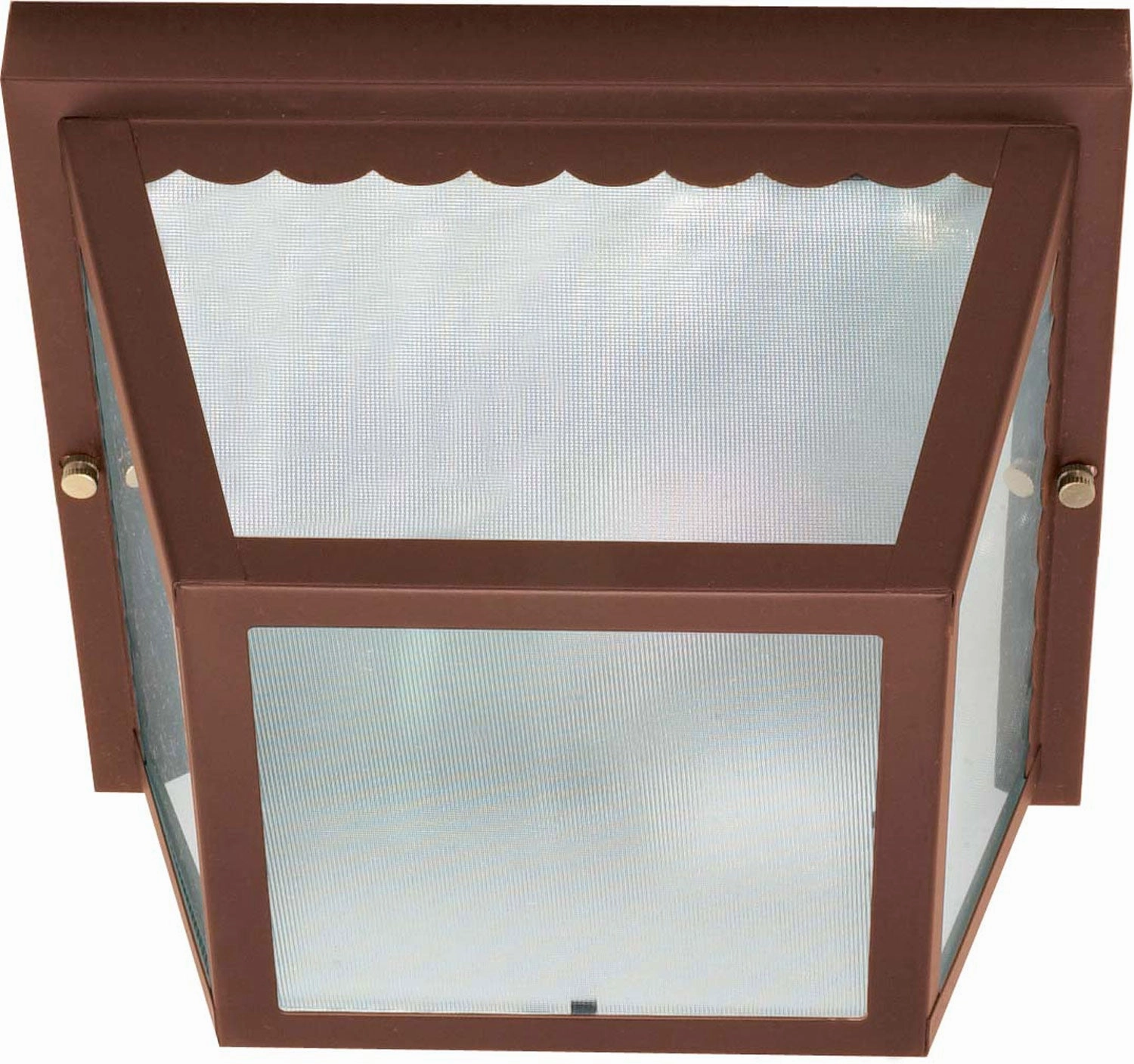 Carport Two Light Flush Mount Old Bronze Outdoor Ceiling Mount Lighting hot sale