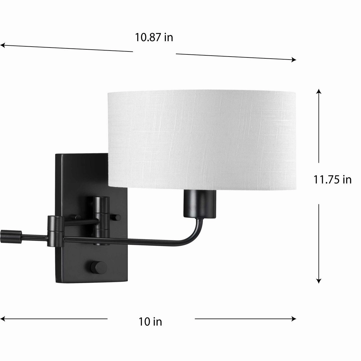 Carrick One Light Wall Bracket Matte Black Budget Wall Lights now available