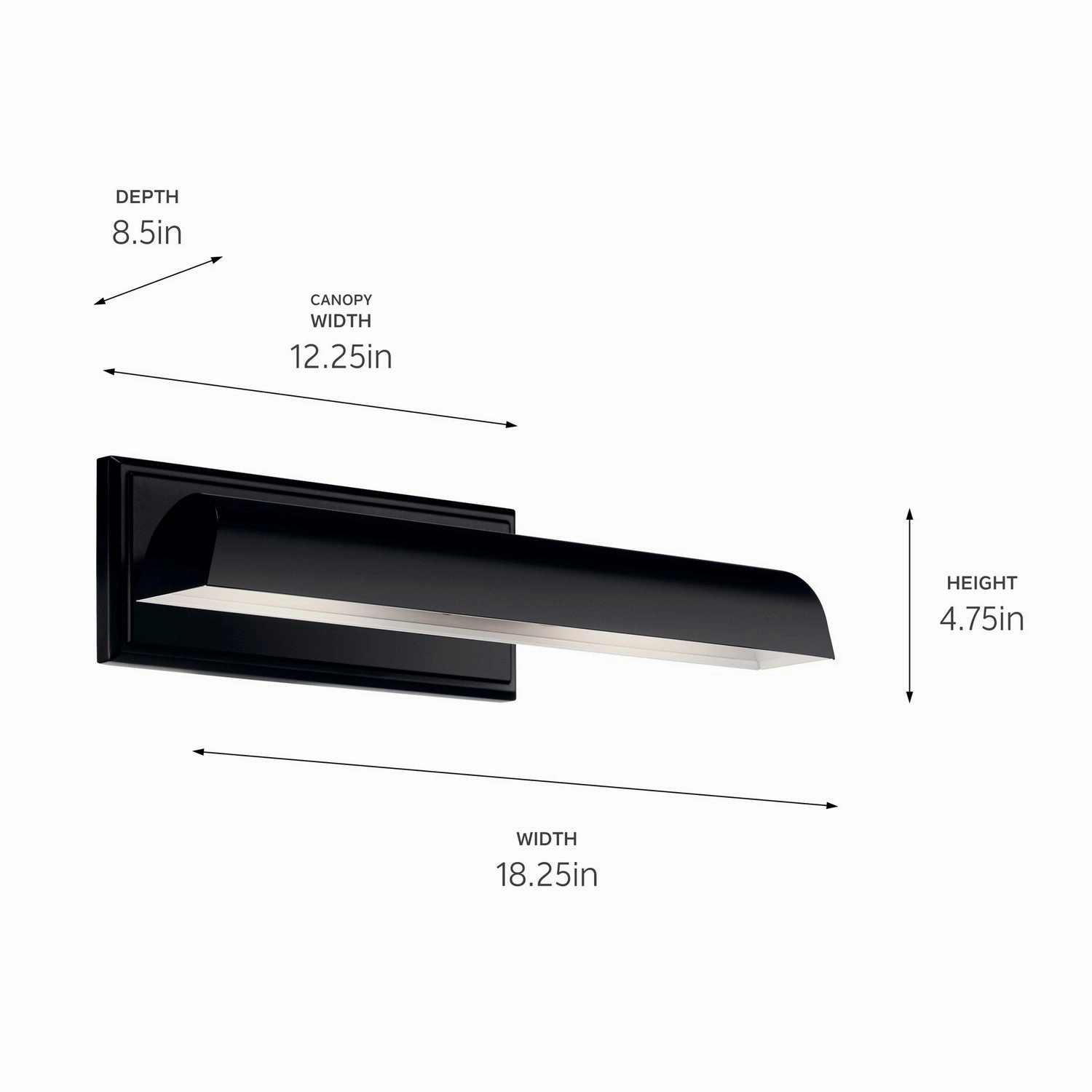 Carston LED Picture Light Black Wall Light Fixtures online shop