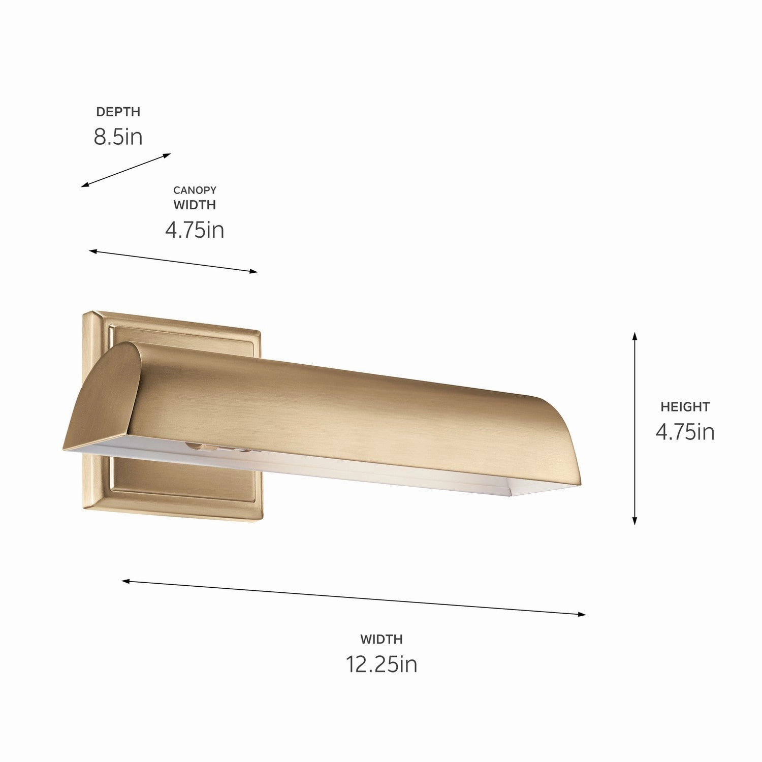 Carston LED Picture Light Champagne Bronze Wall Light Fixtures online shop