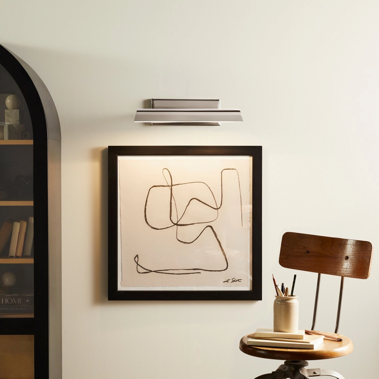 Carston LED Picture Light Polished Nickel Wall Light Fixtures online shop