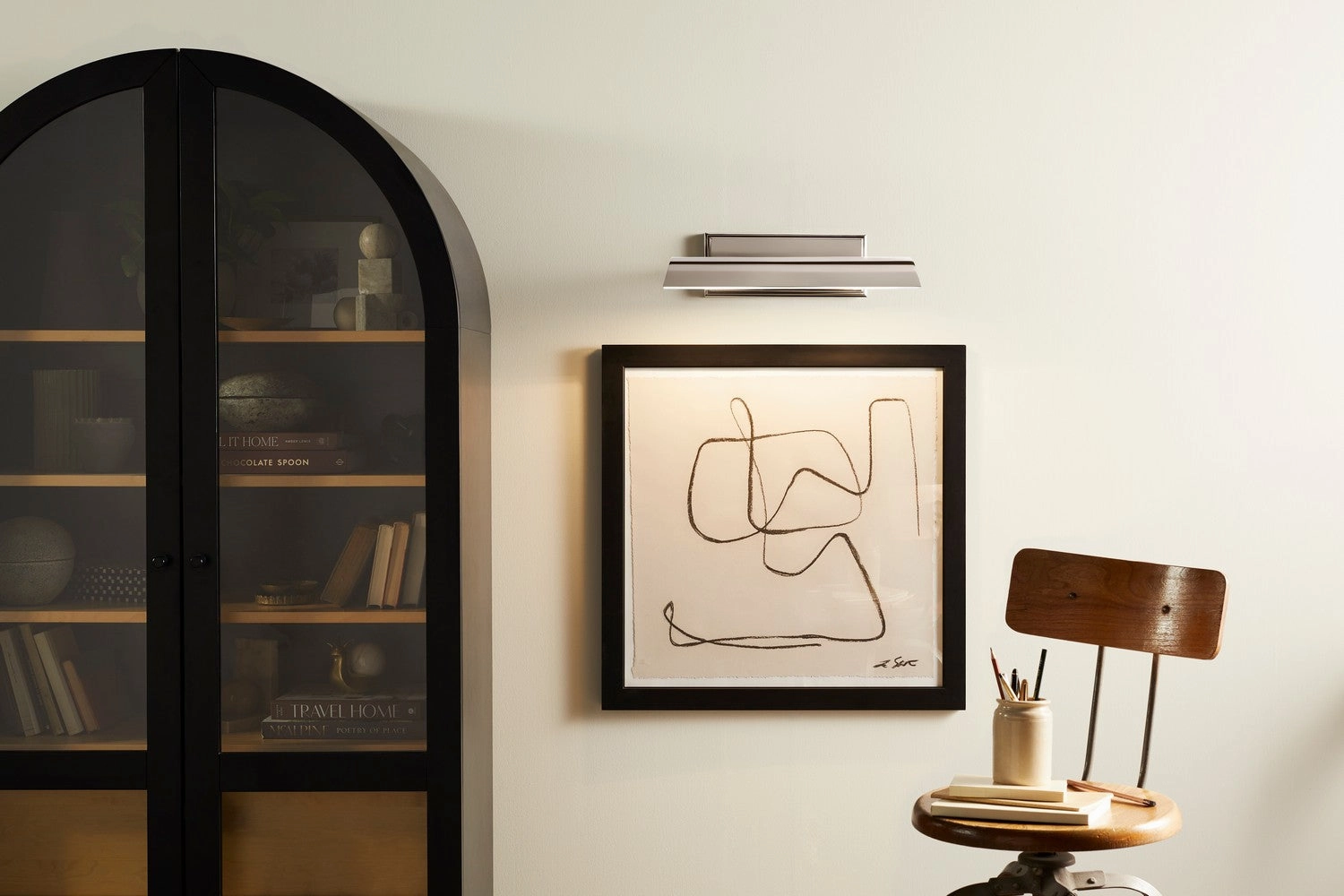 Carston LED Picture Light Polished Nickel Wall Light Fixtures online shop