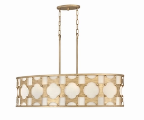 Carter LED Chandelier in Burnished Gold Modern Ceiling Lights shop