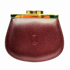 Cartier Leather Coin Purse/Coin Case (Pre-Owned)