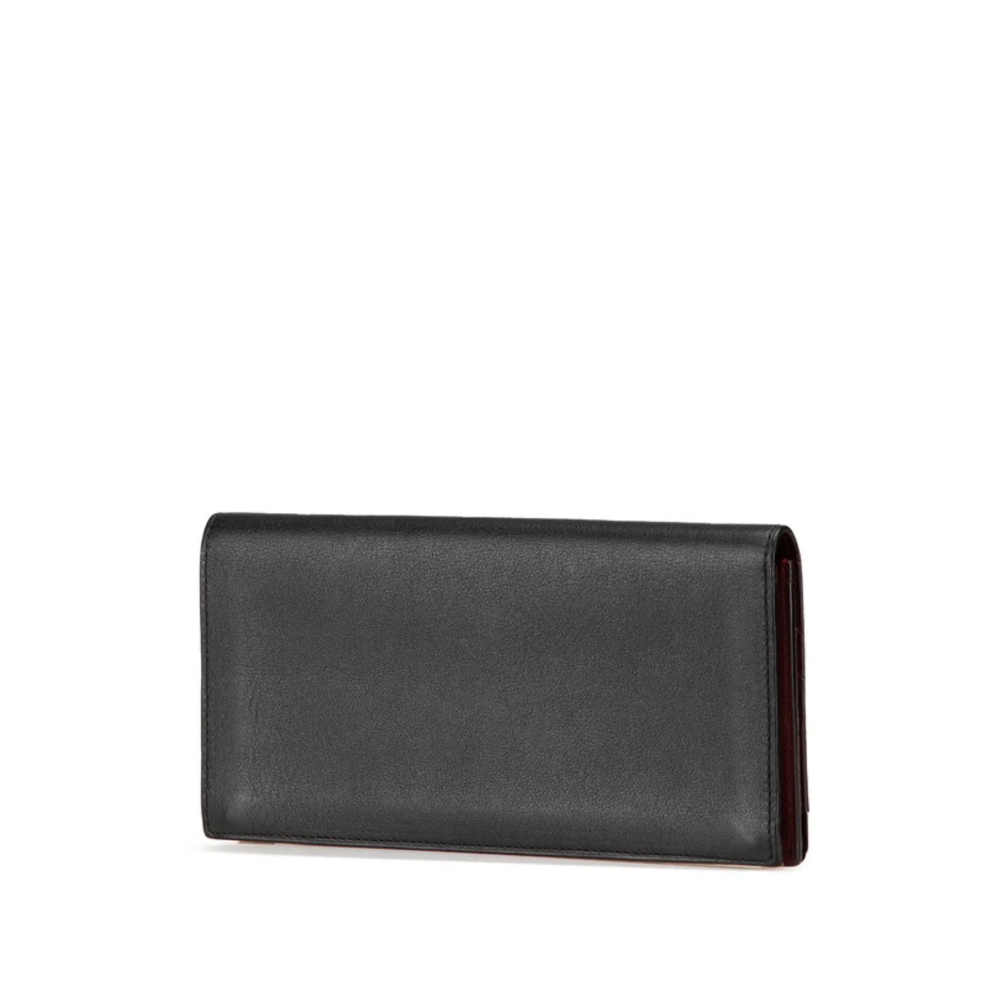 Cartier Leather Long Wallet (Bi-Fold) (Pre-Owned)