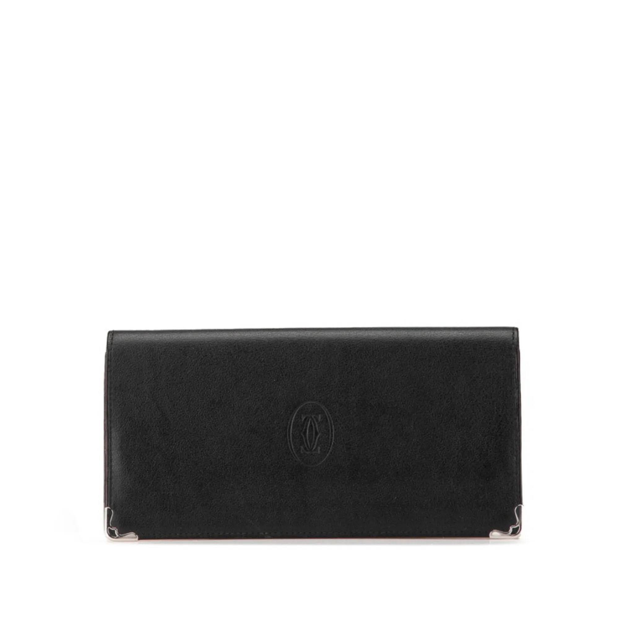 Cartier Leather Long Wallet (Bi-Fold) (Pre-Owned)