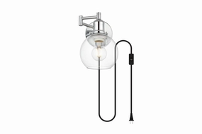 Caspian One Light Wall Sconce Chrome Best Wall Lights online store