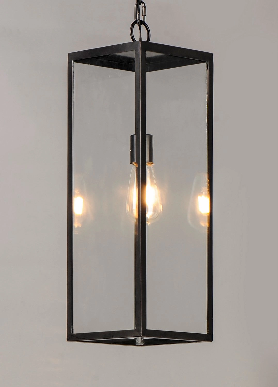 Catalina One Light Outdoor Hanging Lantern Dark Bronze Modern Outdoor Hanging Lights