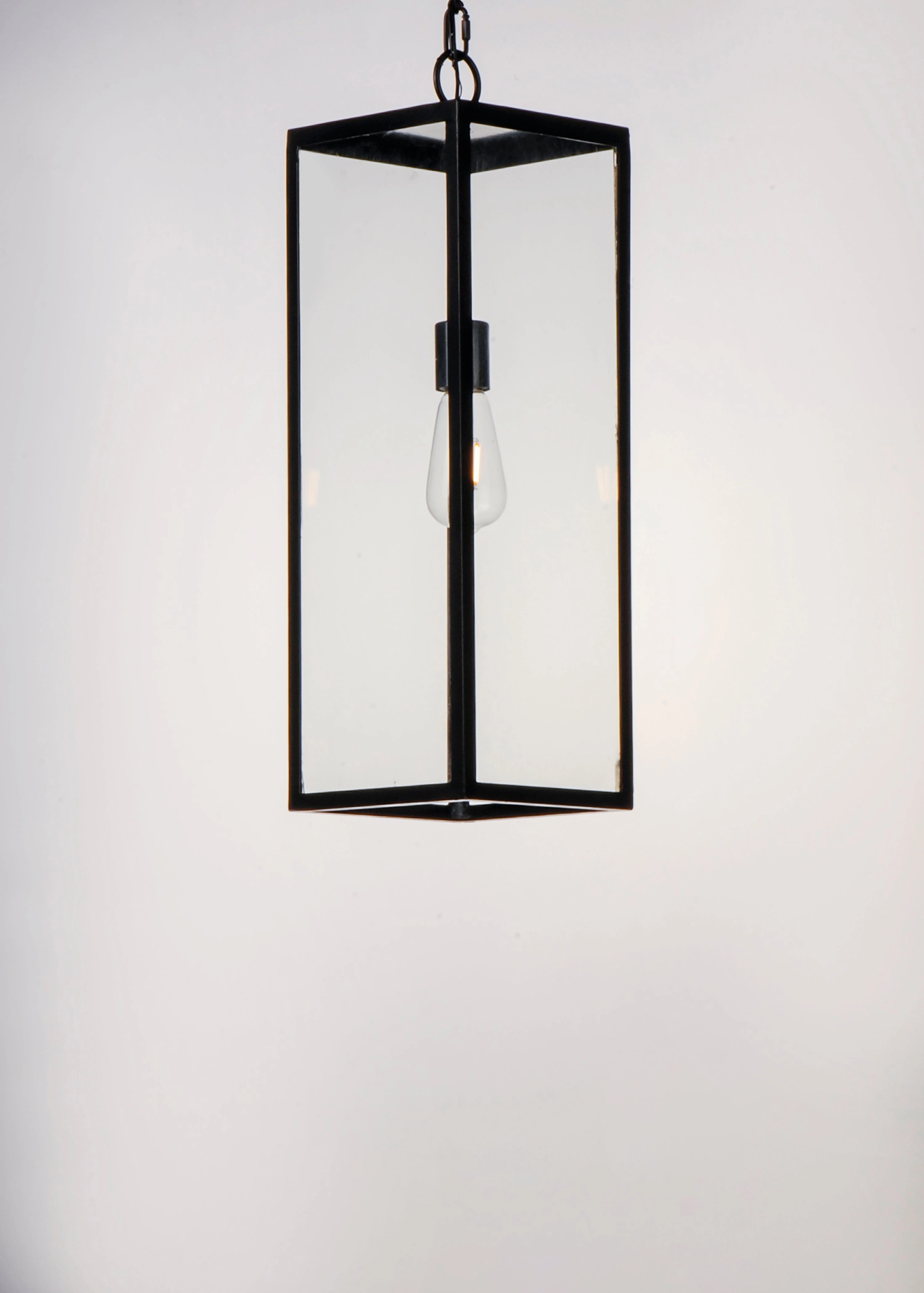 Catalina One Light Outdoor Hanging Lantern Dark Bronze Modern Outdoor Hanging Lights