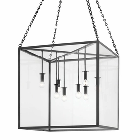 Catskill Eight Light Lantern Aged Iron Ceiling Lights Lighting buy online