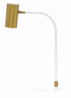 Cavendish LED Table Lamp Weathered Brass/White Desk Lamps Lighting sale online